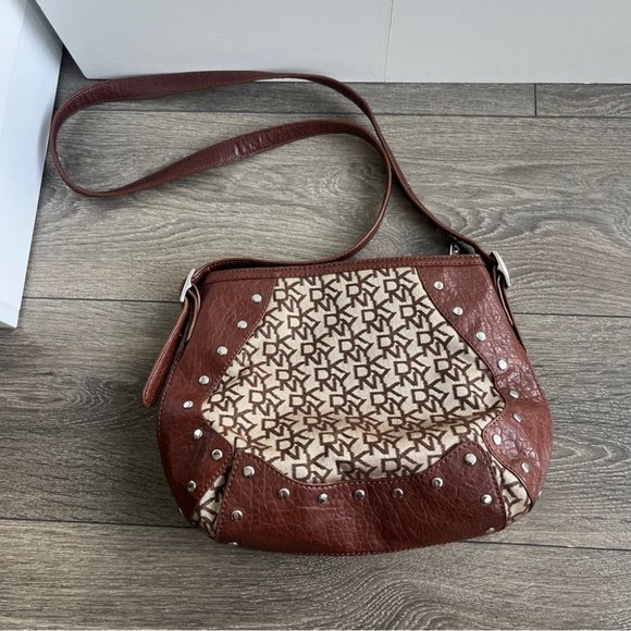 DKNY Print Stud Crossbody Bag - Picture 3 of 10